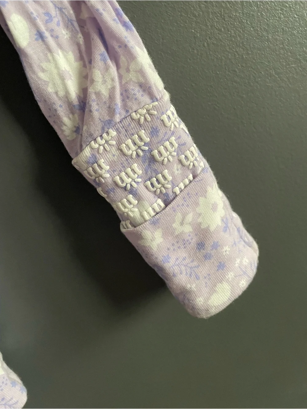 Magnetic Me Light Purple Floral Footie One-Piece